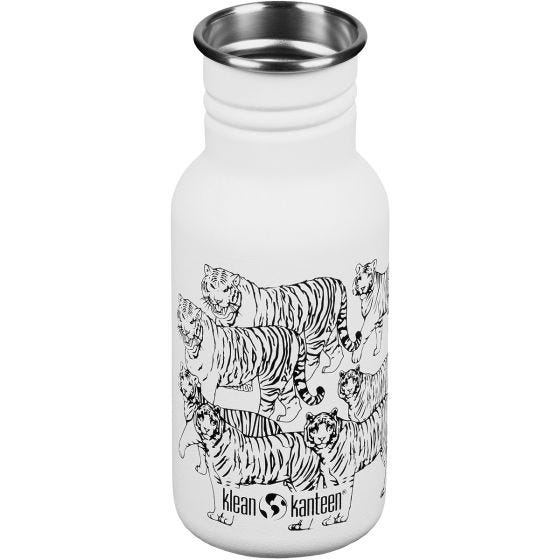 Botella Klean Kanteen Classic con tapón deportivo de 355ml - Tigers