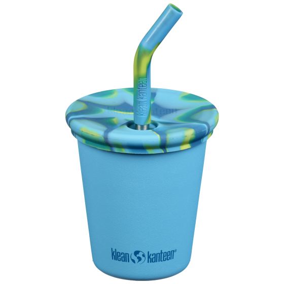 Taza Klean Kanteen Kids 295ml w/Straw Lid - Hawaiian Ocean