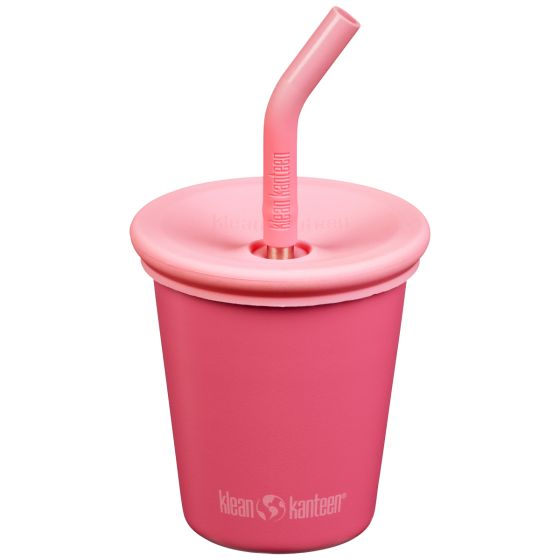 Taza Klean Kanteen Kids 295ml w/Straw Lid - Rouge Red