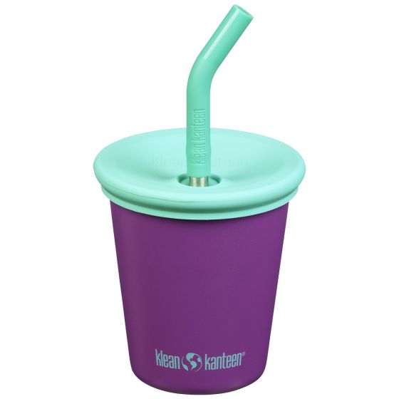 Taza Klean Kanteen Kids 295ml w/Straw Lid - Sparkling Grape