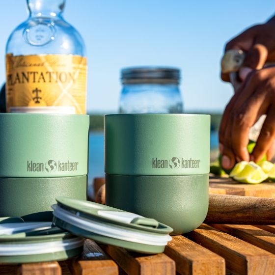 Taza térmica Klean Kanteen Rise 280ml Lowball w/Flip Lid - Sea Spray