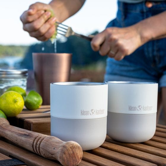Taza térmica Klean Kanteen Rise 280ml Lowball w/Flip Lid - Tofu