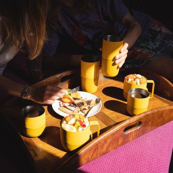 Taza térmica Klean Kanteen Rise 399ml - Old Gold