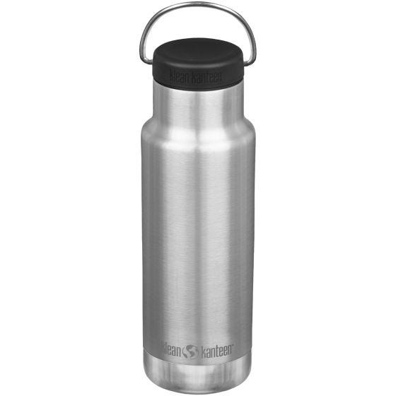 Botella térmica Klean Kanteen Classic con tapón con agujero de 355 ml - Brushed Stainless
