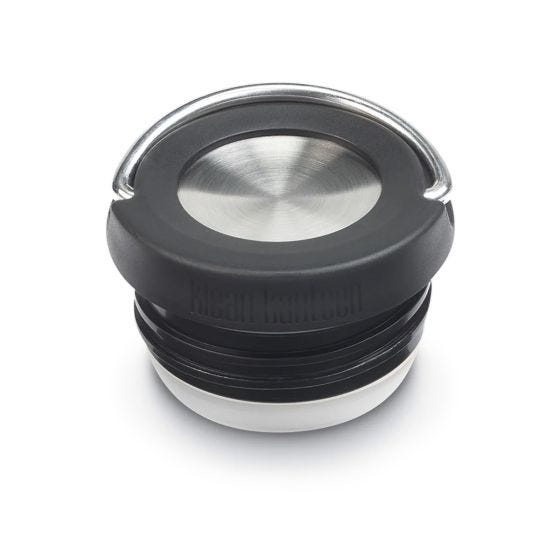 Botella térmica Klean Kanteen TKWide con tapón con agujero de 1900 ml en Brushed Stainless