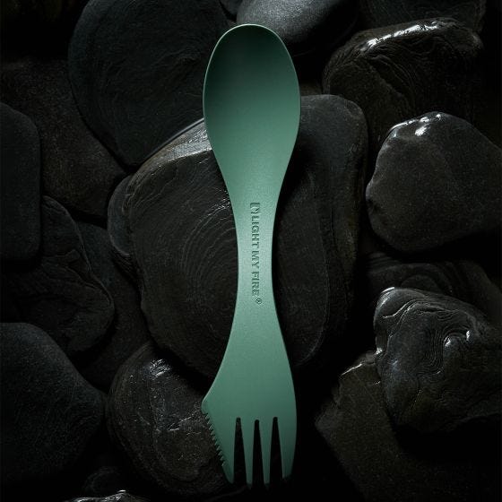 Cuchara-tenedor Large Serving Bio Light My Fire - Cocoa