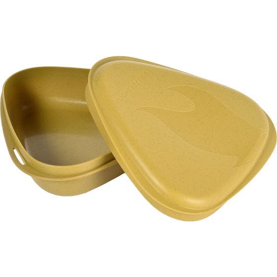 Caja de almuerzo Light My Fire Bowl´n Lid Bio - Musty Yellow