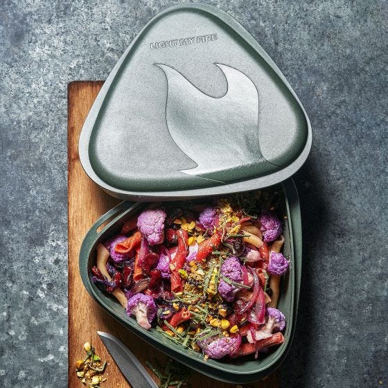 Caja de almuerzo Light My Fire Bowl´n Lid Bio - Musty Yellow