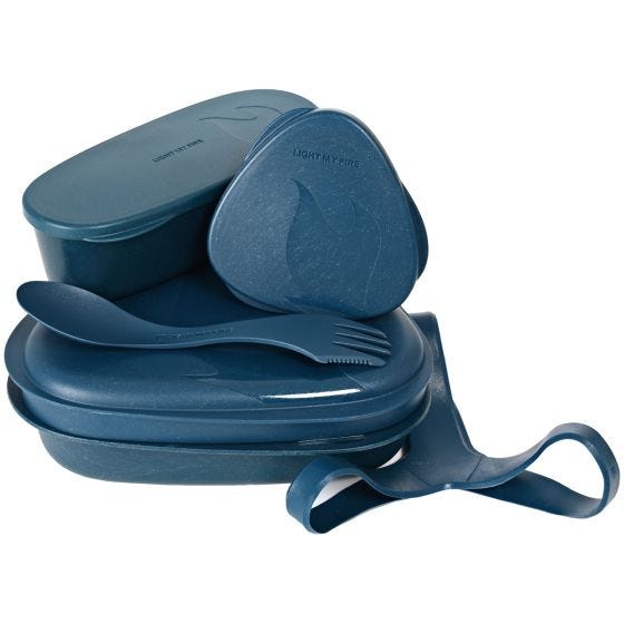 Set Light My Fire LunchKit Bio 6pcs - Hazy Blue