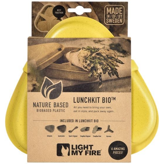 Set Light My Fire LunchKit Bio 6pcs - Musty Yellow
