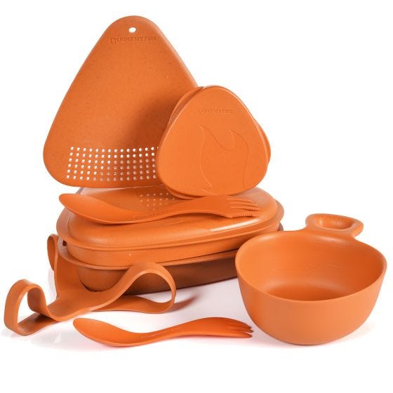 Set Light My Fire Outdoor MealKit 8pcs - Rusty Orange