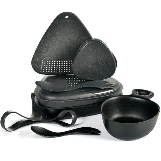 Set Light My Fire Outdoor MealKit 8pcs - Salty Black