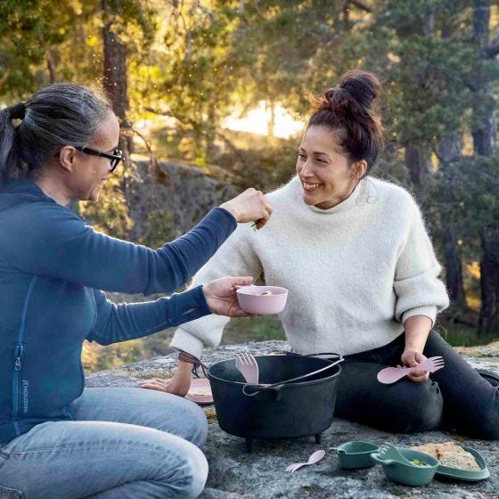 Set Light My Fire Outdoor MealKit 8pcs - Salty Black