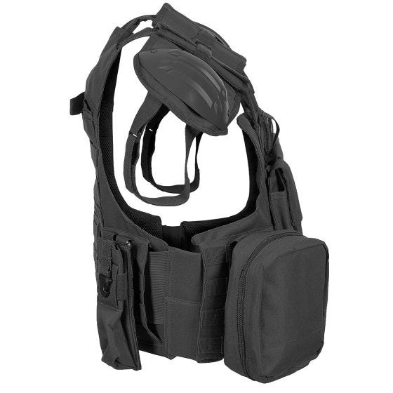 Chaleco de combate MFH - Negro