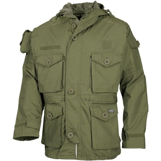 Chaqueta guardapolvo MFH Commando en OD Green
