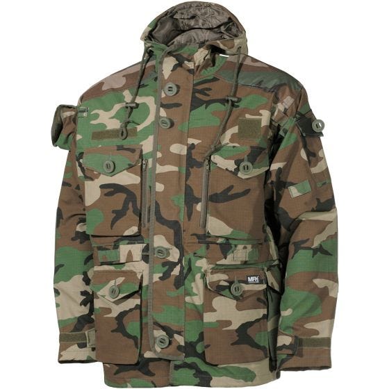 Chaqueta guardapolvo MFH Commando en Woodland