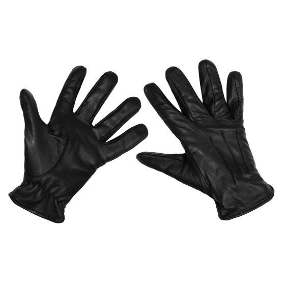 Guantes Safety Leather MFH - Negro