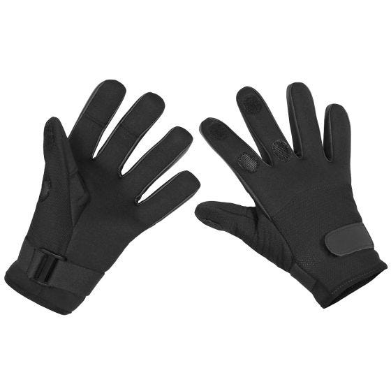 Guantes Mesh Neoprene MFH - Negro
