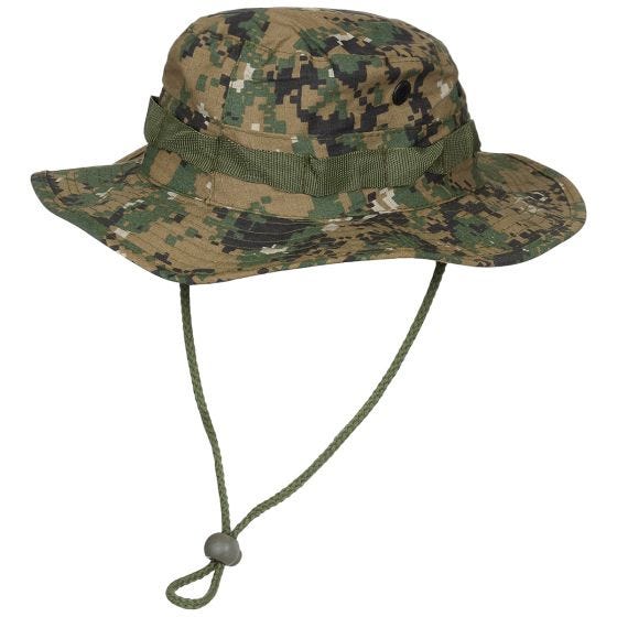 Gorro de pescador MFH GI de Ripstop en Digital Woodland