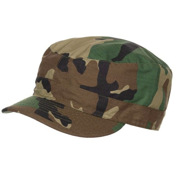 Gorra militar MFH BDU Field de Ripstop en Woodland