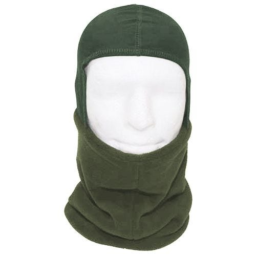 Braga polar MFH con cubrecabezas en OD Green