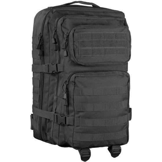 Mochila de asalto con sistema MOLLE Mil-Tec US de tamaño grande en negro