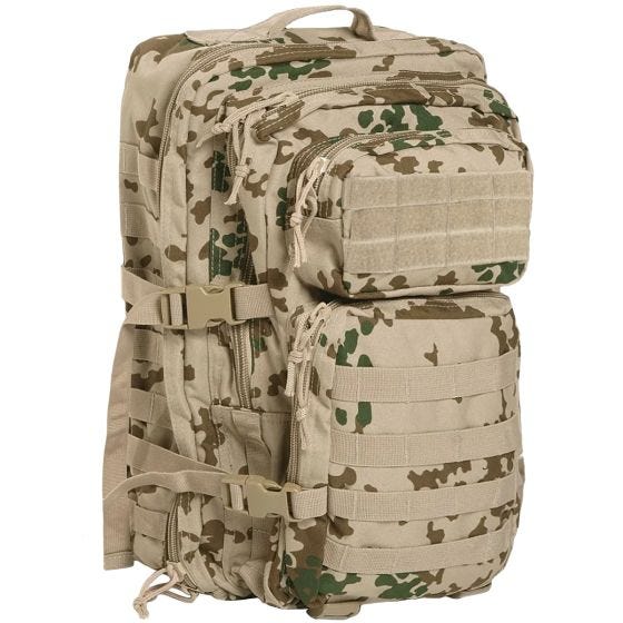Mochila de asalto con sistema MOLLE Mil-Tec US de tamaño grande en Tropentarn alemán