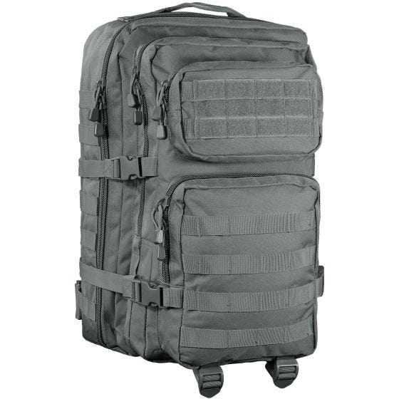 Mochila de asalto con sistema MOLLE Mil-Tec US de tamaño grande en Urban Grey