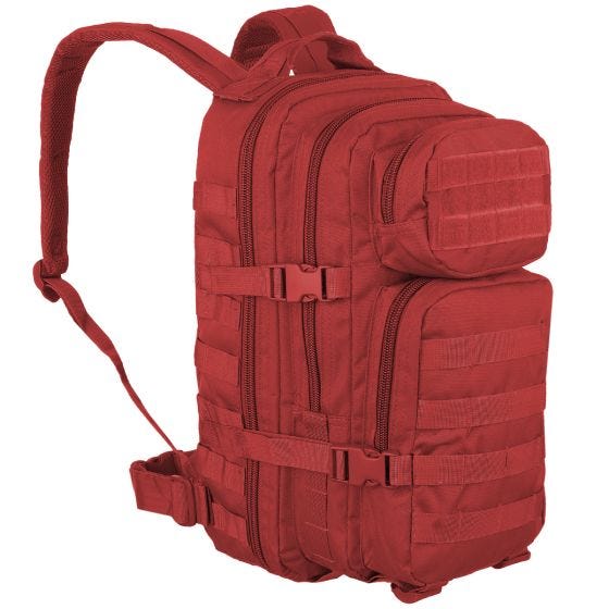 Mochila de asalto con sistema MOLLE Mil-Tec US de tamaño pequeño en rojo
