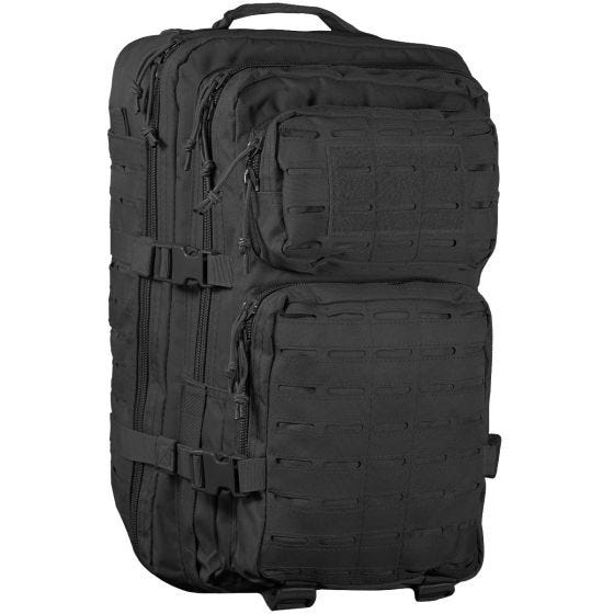 Mochila de asalto con sistema MOLLE Laser Cut Mil-Tec US de tamaño grande en negro