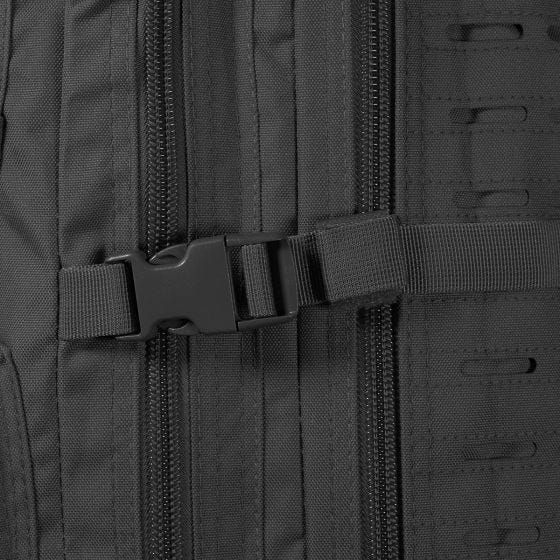 Mochila de asalto con sistema MOLLE Laser Cut Mil-Tec US de tamaño grande en negro
