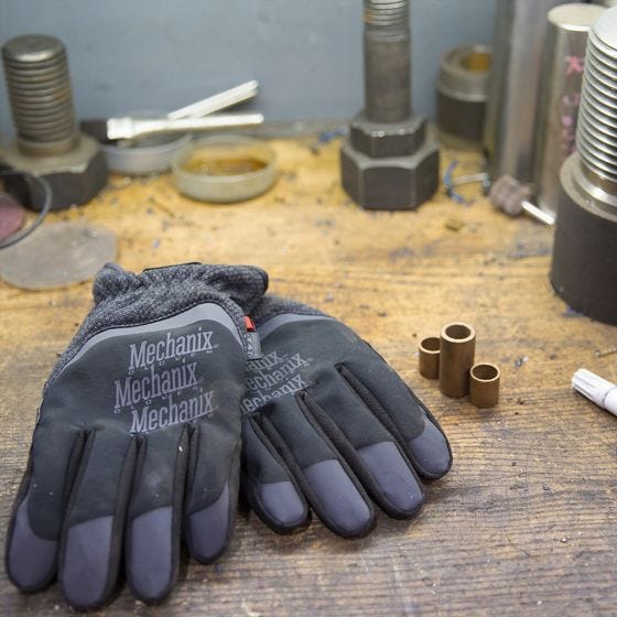 Guantes Mechanix Wear Coldwork Fastfit - Gris / Negro