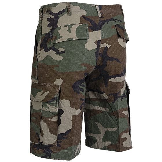 Bermudas Mil-Tec US Ripstop prelavadas en Woodland