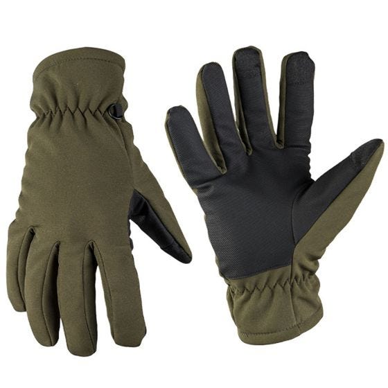 Guantes ligeros con relleno Thinsulate Mil-Tec en verde oliva
