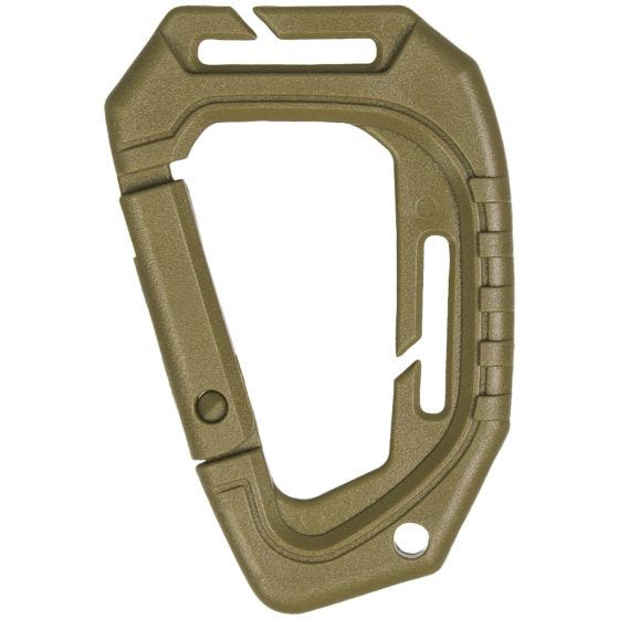 Pack de 2 mosquetones tácticos Mil-Tec con sistema MOLLE en Coyote
