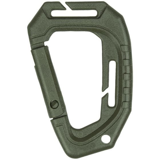 Pack de 2 mosquetones tácticos Mil-Tec con sistema MOLLE en verde oliva