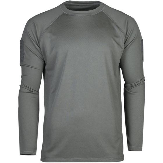 Camiseta táctica de manga larga Mil-Tec de secado rápido en Urban Grey