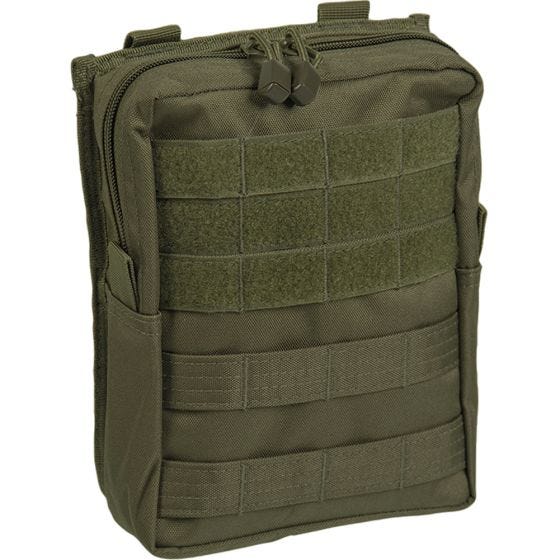 Bolsa para cinturón Mil-Tec compatible con sistemas MOLLE grande en verde oliva