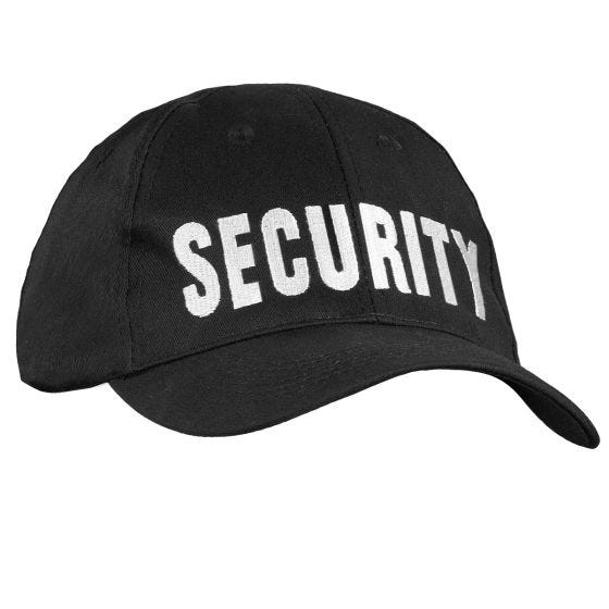 Gorra de béisbol Mil-Tec Security - Negro