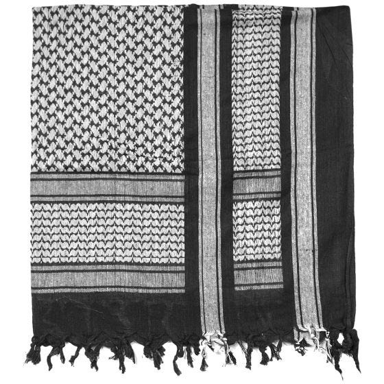 Pañuelo Shemagh Mil-Tec en negro / blanco