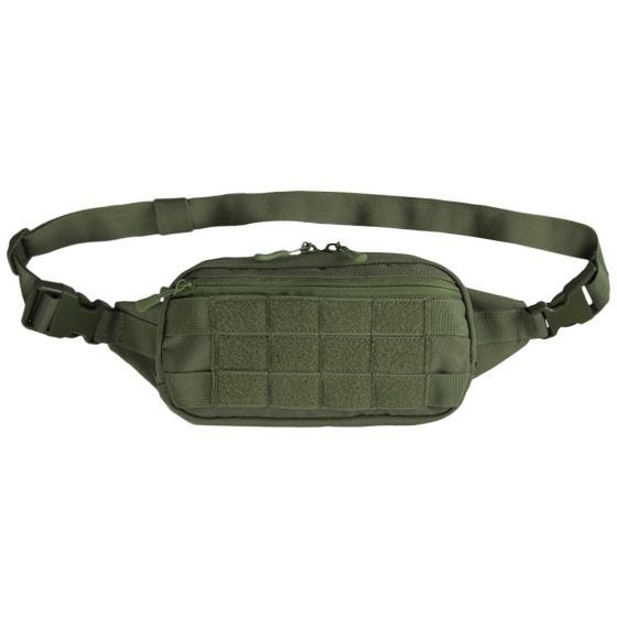 Riñonera Mil-Tec con sistema MOLLE en verde oliva