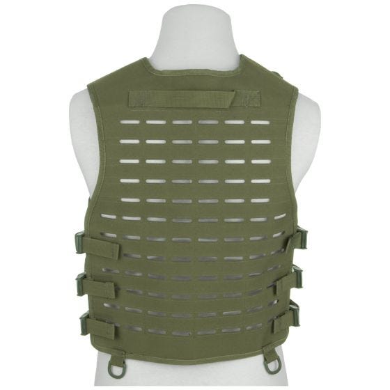 Chaleco cortado a láser Mil-Tec Carrier en verde oliva