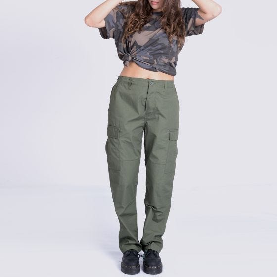 Pantalones MFH Ripstop para mujer - Oliva
