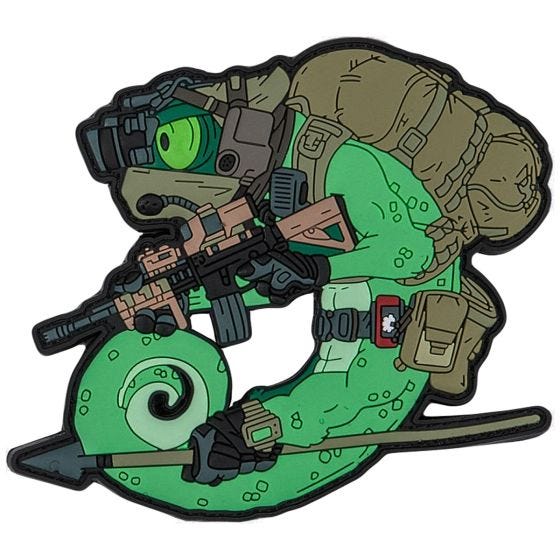 Parche Patchlab Chameleon Operator - Verde aceituna