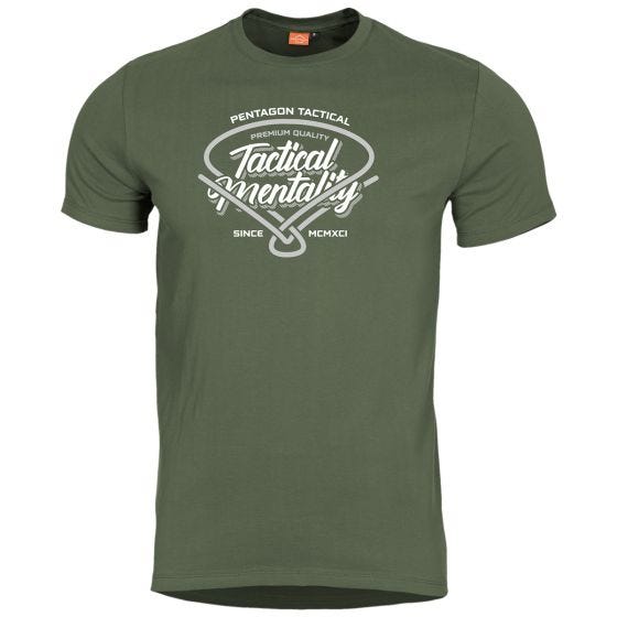 Camiseta Pentagon Ageron Tactical Mentality - Oliva