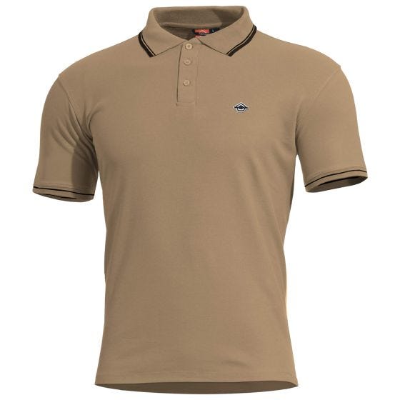 Polo Pentagon Aniketos Stripes - Tan Brown