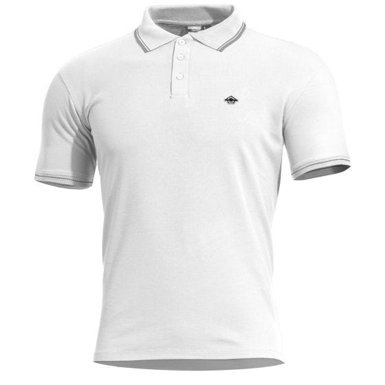 Polo Pentagon Aniketos Stripes - Blanco