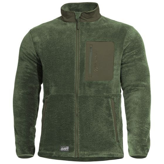 Sudadera con cremallera Pentagon Grizzly - Camo Green