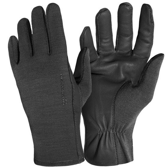 Guantes de piloto cortos Pentagon en negro