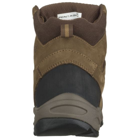 Botas Pentagon Achilles XTR de cuero nobuk y 15 cm de caña en Terra Brown